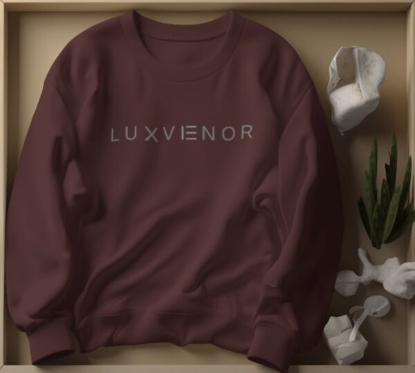 Luxvenor Iconic Minimalist Crewneck Oversized Sweatshirt - Image 2